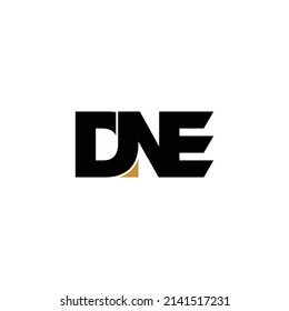 vector de diseño de logotipo de monograma de carta DNE