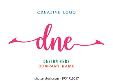 DNE lettering logo is simple, easy to understand and authoritative