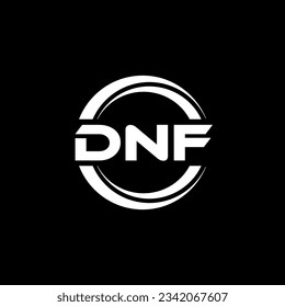 DNF Logo Design, Inspiration for a Unique Identity. Modern Elegance and Creative Design. Watermark Your Success with the Striking this Logo.