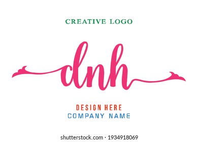 DNH lettering logo is simple, easy to understand and authoritative