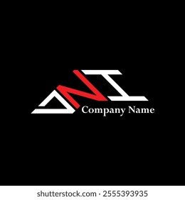 DNI logo design, DNI simple and modern logo. DNI luxurious alphabet design  