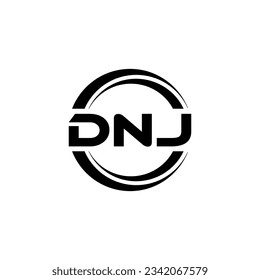 DNJ Logo Design, Inspiration for a Unique Identity. Modern Elegance and Creative Design. Watermark Your Success with the Striking this Logo.
