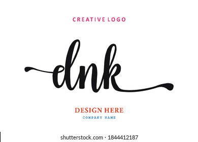 DNK lettering logo is simple, easy to understand and authoritative