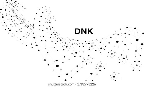 Die dunkle Form auf weißem Hintergrund 