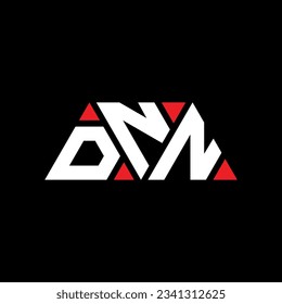DNN triangle letter logo design with triangle shape. DNN triangle logo design monogram. DNN triangle vector logo template with red color. DNN triangular logo Simple, Elegant, and Luxurious design.