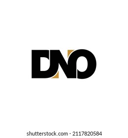 DNO letter monogram logo design vector