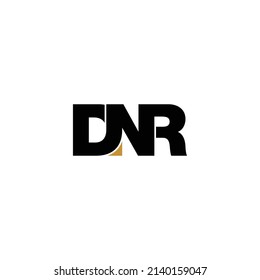 vector de diseño de logotipo de monograma de carta DNR