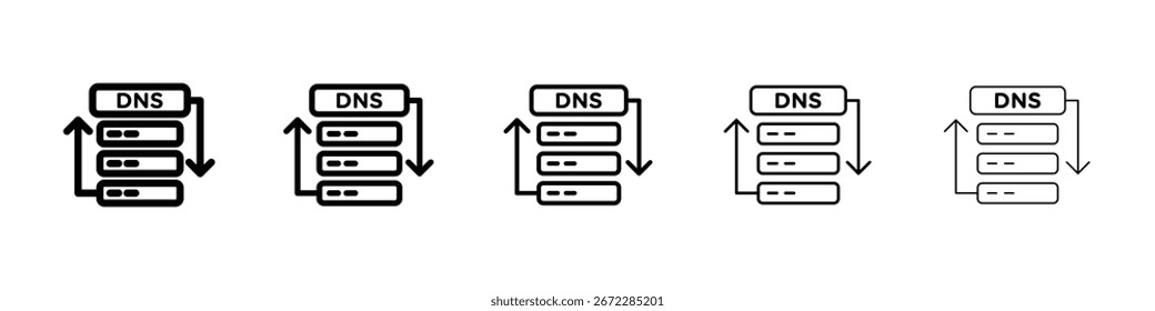 DNS icon for mobile concept and web design.