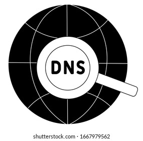 Dns icon. Premium style design from web hosting collection. Pixel perfect dns icon for web design, apps, software, printing usage.
