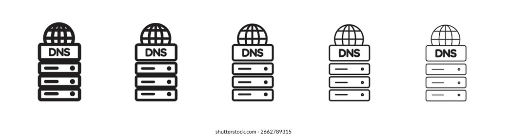 DNS icon for your web site design, logo, app, UI.