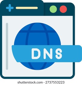 Dns Line vector Icon Design