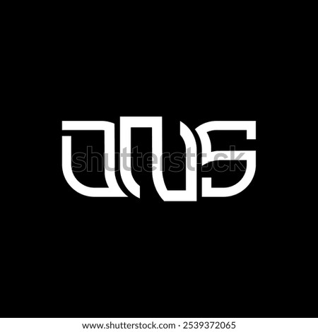 DNS logo design, DNS simple and modern logo. DNS luxurious alphabet design  