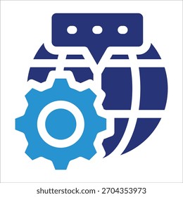 Elemento De Ícone De Configurações Dns Para Design