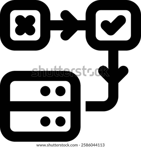 DNS Spoofing Poisoning DNS Outline Icon