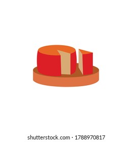 dntch cheese colored icon. Signs and symbols can be used for web, logo, mobile app, UI, UX