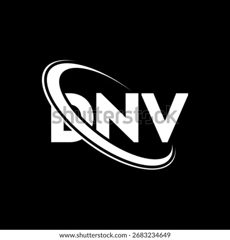 DNV logo. DNV letter. DNV letter logo design. Initials DNV logo linked with circle and uppercase monogram logo. DNV-typography for technology, business and real estate brand.
