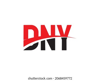 Letra DNY Ilustración del vector de diseño del logotipo inicial
