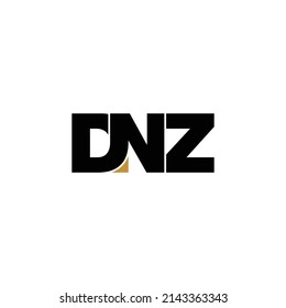 vector de diseño de logotipo de monograma de carta DNZ