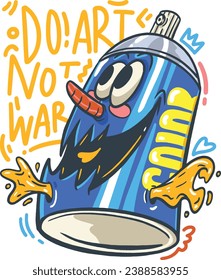 Erstellen Sie Vektordesign von Art Not War-Kampagnen