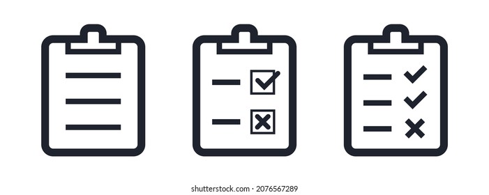 To do or checkmarks list vector icon