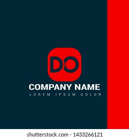 DO company linked letter logo concept. Designed for your web site design, logo, app, UI.DO initial logo design