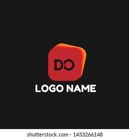 DO company linked letter logo concept. Designed for your web site design, logo, app, UI.DO initial logo design