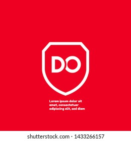 DO company linked letter logo concept. Designed for your web site design, logo, app, UI.DO initial logo design