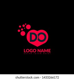 DO company linked letter logo concept. Designed for your web site design, logo, app, UI.DO initial logo design