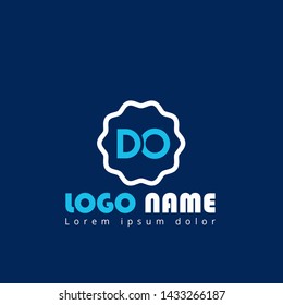 DO company linked letter logo concept. Designed for your web site design, logo, app, UI.DO initial logo design