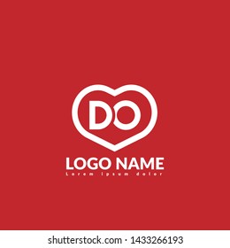 DO company linked letter logo concept. Designed for your web site design, logo, app, UI.DO initial logo design