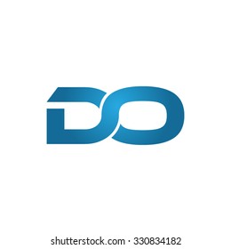 DO Company Linked Letter Logo Blue