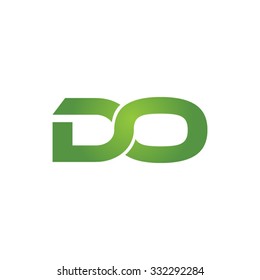 DO company linked letter logo green