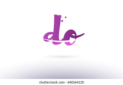 do d o calligraphy alphabet letter logo