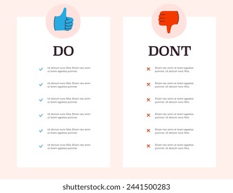 Do and Dont Checklist Guide