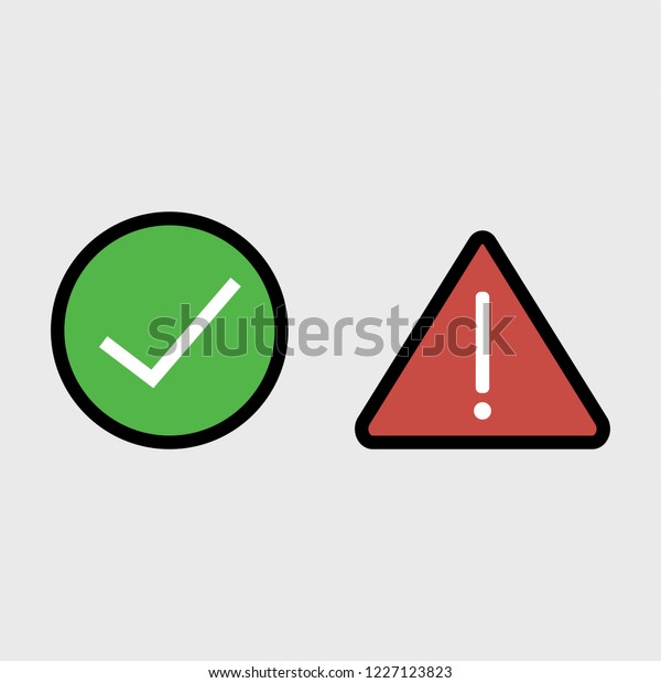 Do Dont Good Bad Icons W Stock Vector (Royalty Free) 1227123823 ...