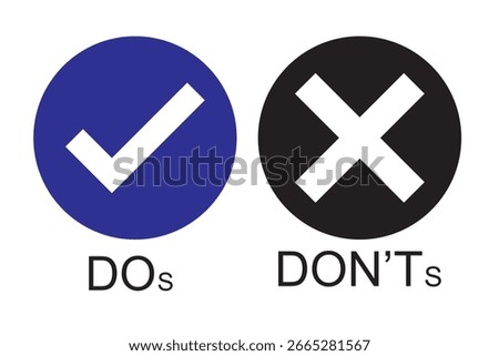 do dont icon. good true dos and bad false donts. like unlike error. green red circles on white backgrounds. okay fail sign. ok negative incorrect correct. social accept. approved positive