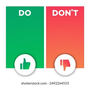 Do and Dont Infographic Comparison