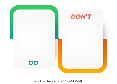 Do and dont infographic template