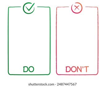 Do and dont infographic template