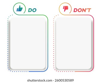Do and dont infographic template