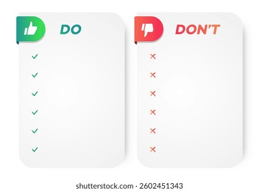 Do and dont infographic template