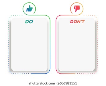 Do and dont infographic template