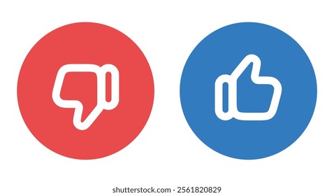 Do and Don't or Like and Unlike Icons 