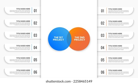 Do and Don't, Pros and Cons, Comparison Chart Infographic Template Design