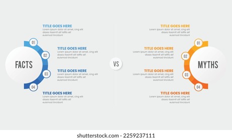 Do and Don't, Pros and Cons, Comparison Chart Infographic Template Design