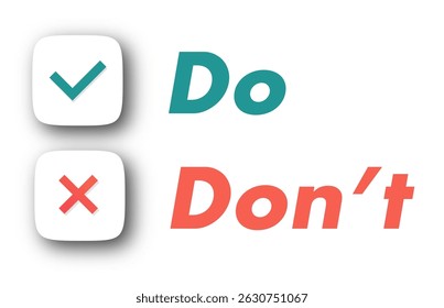 Do and dont sign modern style