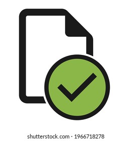 Do file flat icon isolated on white background. Document symbol vector illustration .
