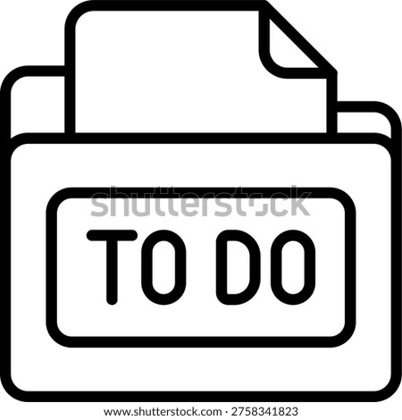 To Do Folder Vector Icon Design Symbol
