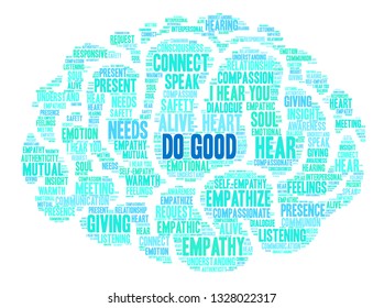 Do Good word cloud on a white background. 