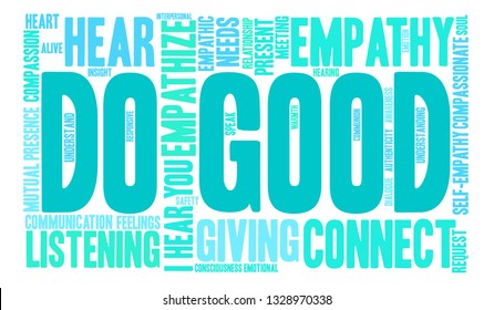Do Good word cloud on a white background. 